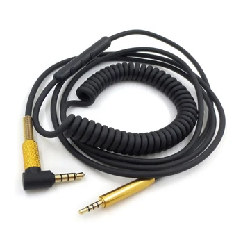 2,5 мм Штекерный провод для наушников, упругий пружинный кабель для BOSE QC25 QC35 OE2