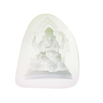 594C Силиконовая форма для свечей со статуей слона, гипсовая смола, эпоксидная форма, форма для гипсового мыла