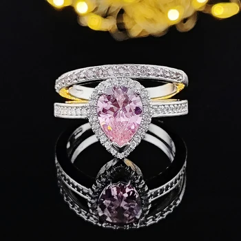 Модное розовое кольцо Вечности 2023 года Обручальное кольцо на палец для женщин, кольцо для колец Оптом r603-R4211a